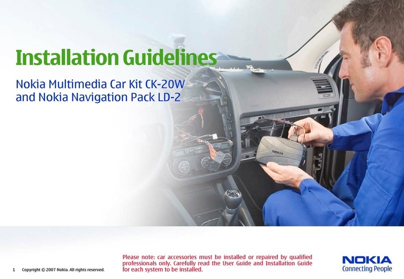 Nokia CK-20W - Multimedia Car Kit Installation guidelines