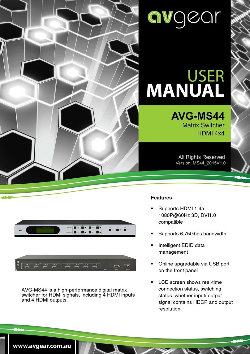 AVGear AVG-MS44 user manual