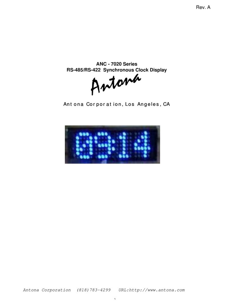 Antona ANC-7020 Series User manual