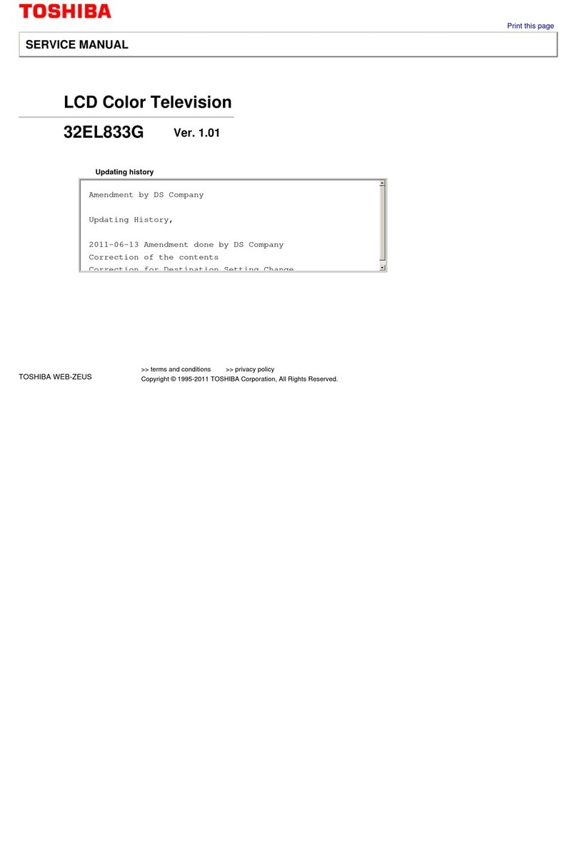 Toshiba 32EL833G User manual Toshiba 32EL833G User manual