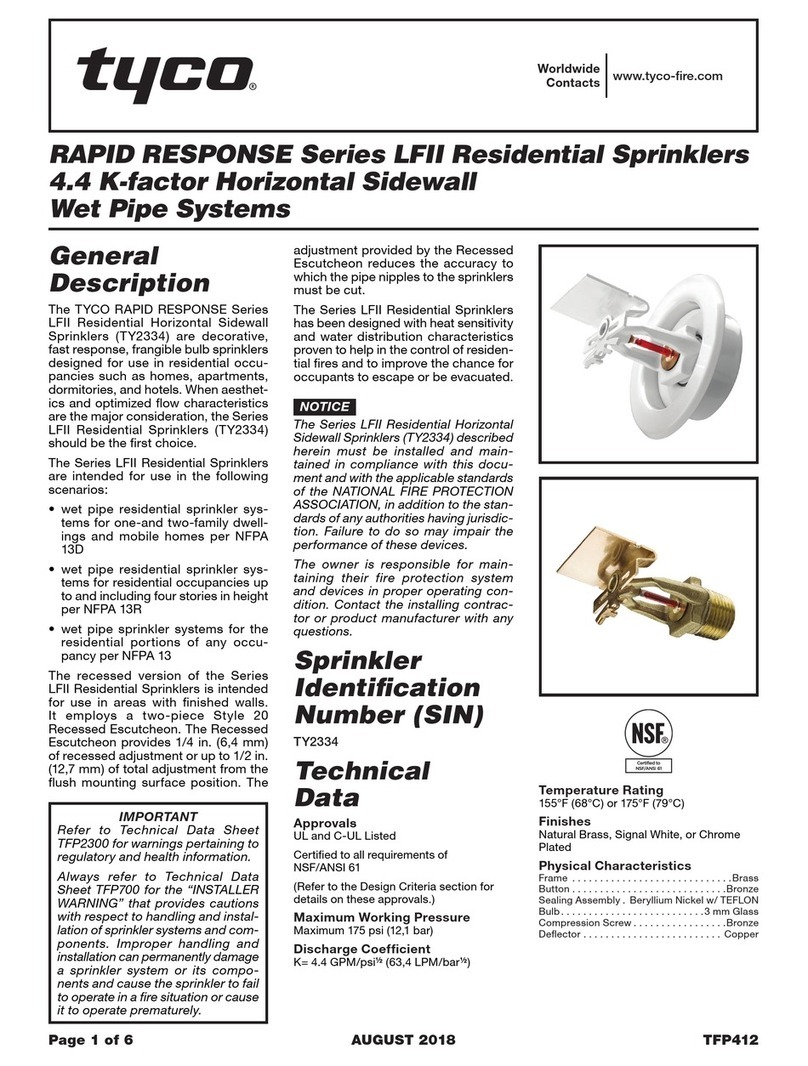 Tyco Rapidresponse LFII Series User manual