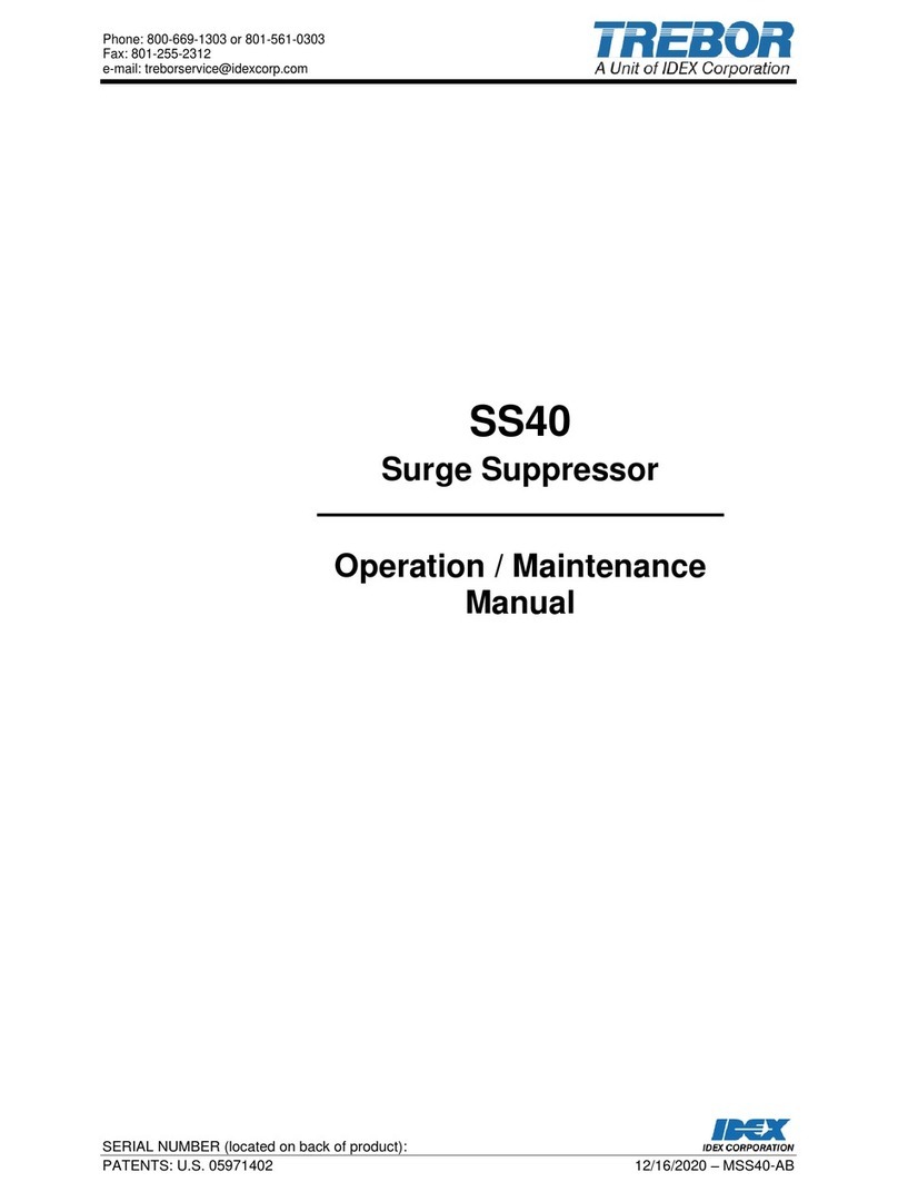 Trebor SS40 Operation & maintenance manual