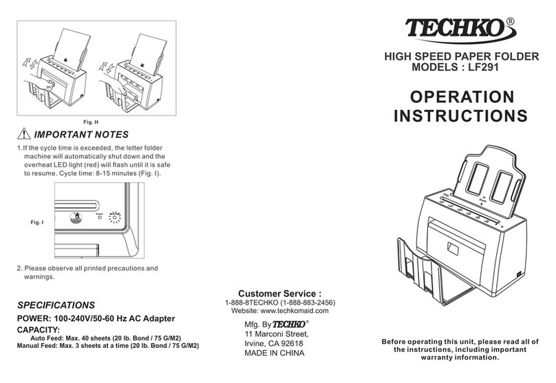 Techko LF291 User manual