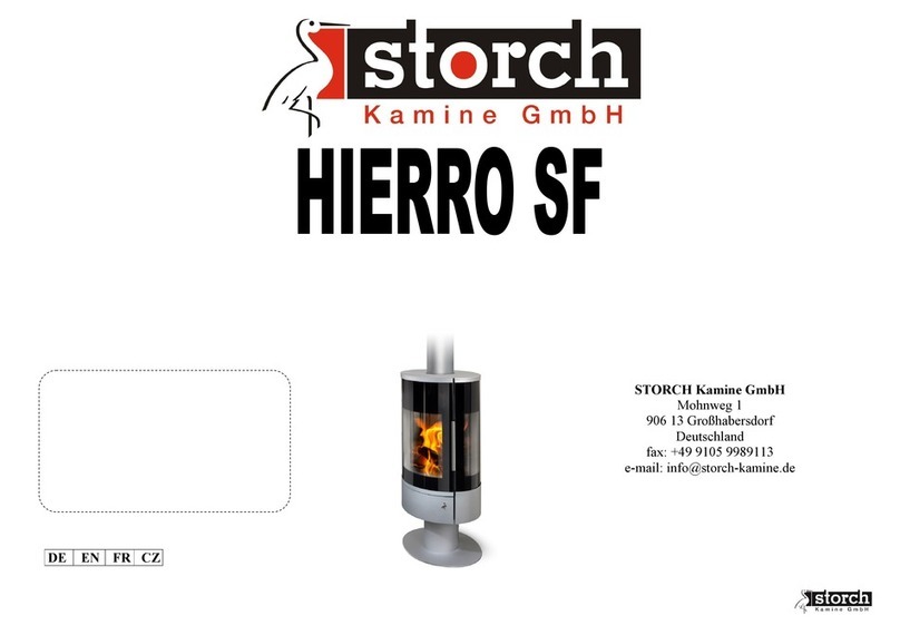 Storch Kamine Hierro SF General installation and operation manual