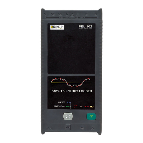 Chauvin Arnoux pel 102 User manual