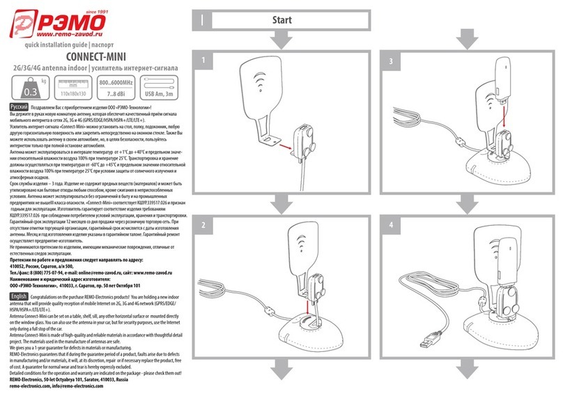 Remo+ CONNECT-MINI Quick installation guide