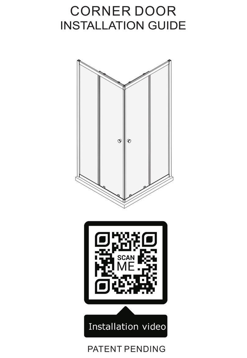 MERLYN EASY CORNER DOOR installation guide MERLYN EASY CORNER DOOR installation guide