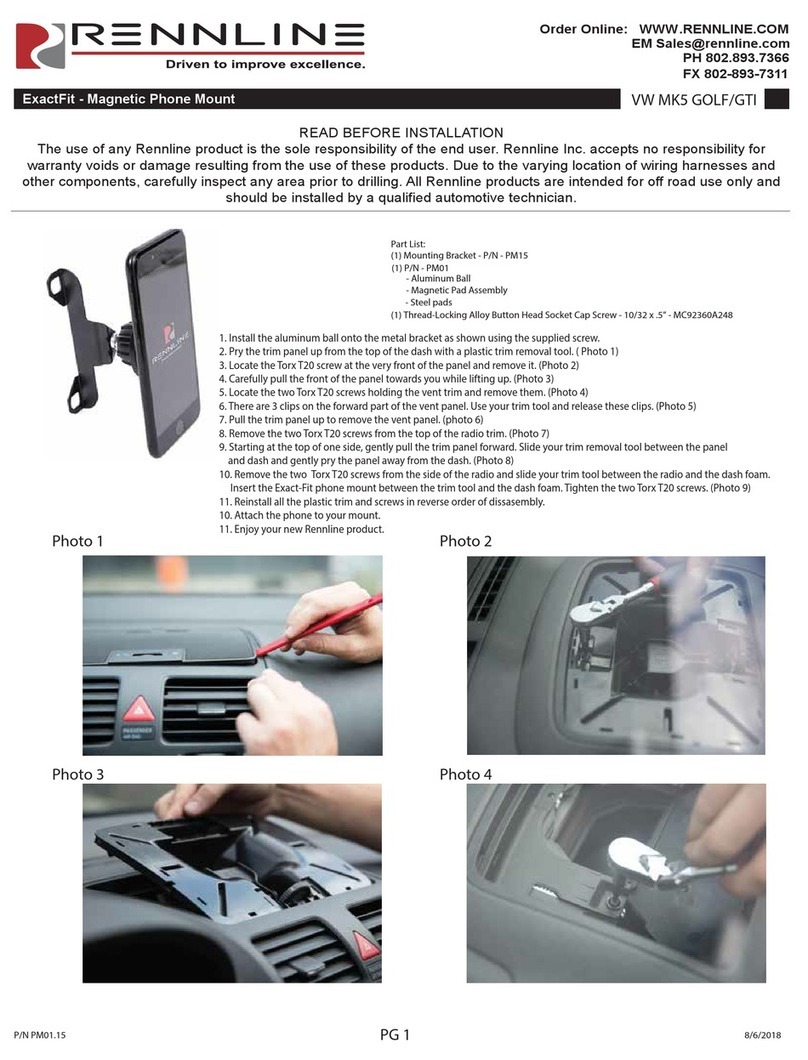 Rennline ExactFit quick start guide