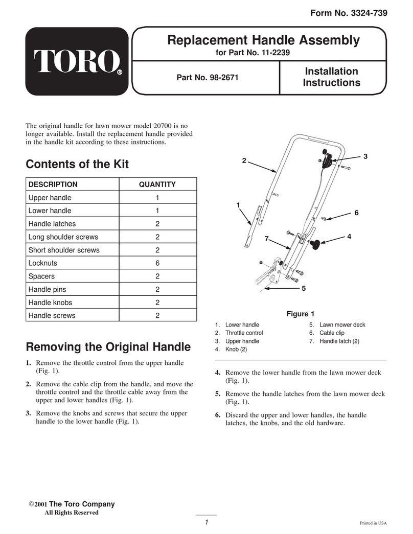 Toro 98-2671 User manual Toro 98-2671 User manual