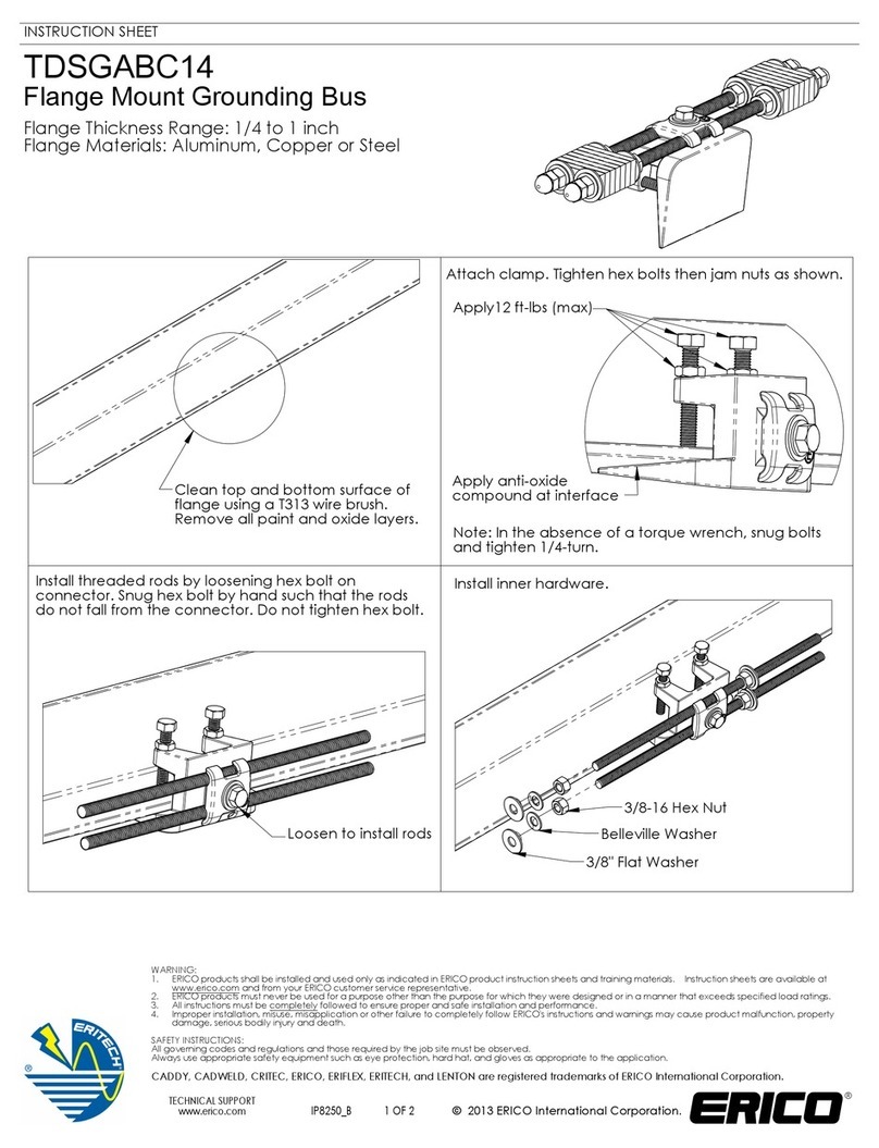 ERICO TDSGABC14 instruction sheet