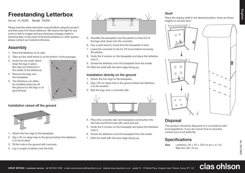 Clas Ohlson TX009 Assembly