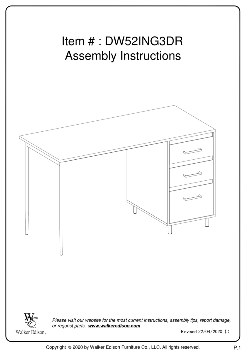 Walker Edison DW52ING3DR User manual Walker Edison DW52ING3DR User manual