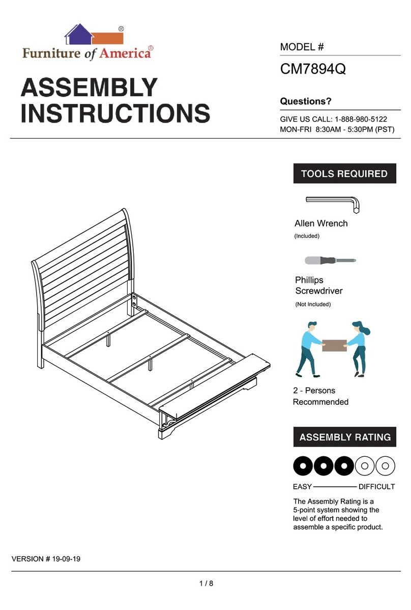 Furniture of America CM7894Q Assembly instructions Furniture of America CM7894Q Assembly instructions