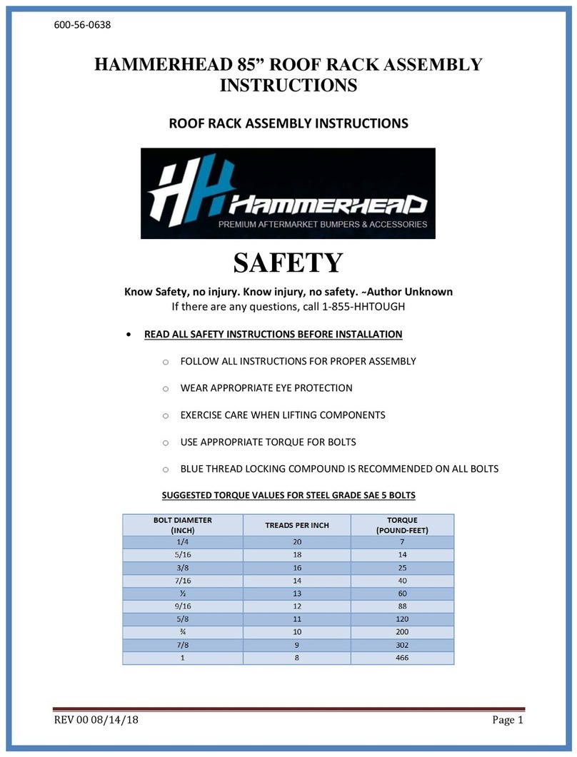 Hammerhead 600-56-0638 User manual