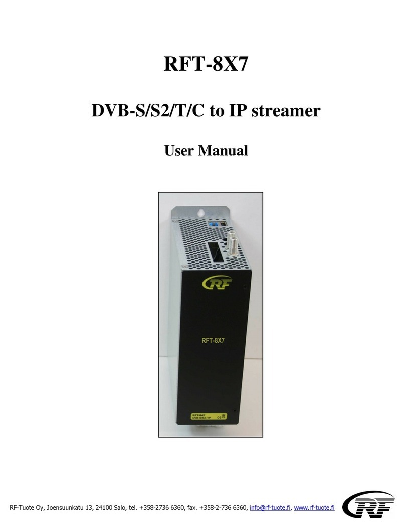 RF RFT-8X7 user manual