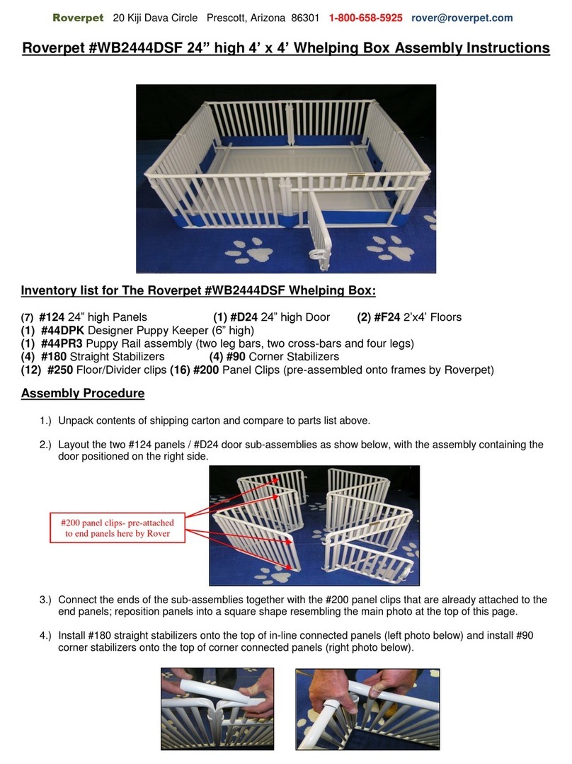 Roverpet WB2444DSF Assembly instructions