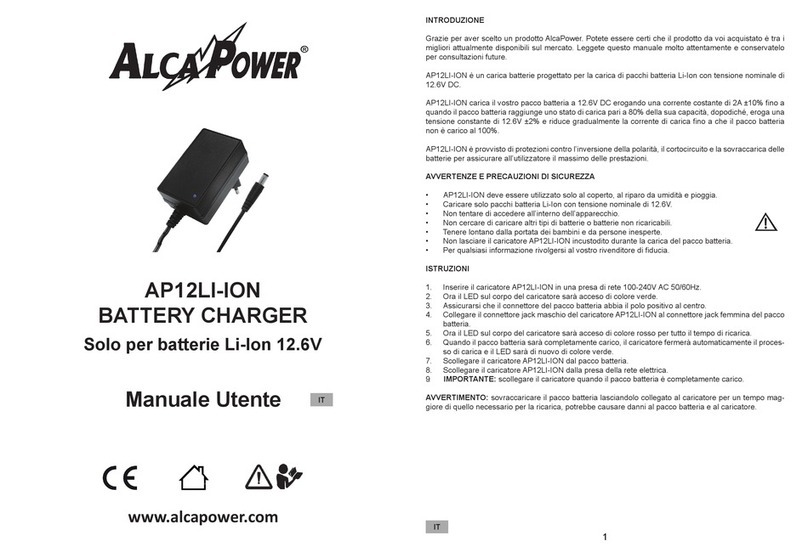 AlcaPower AP12LI-ION User manual