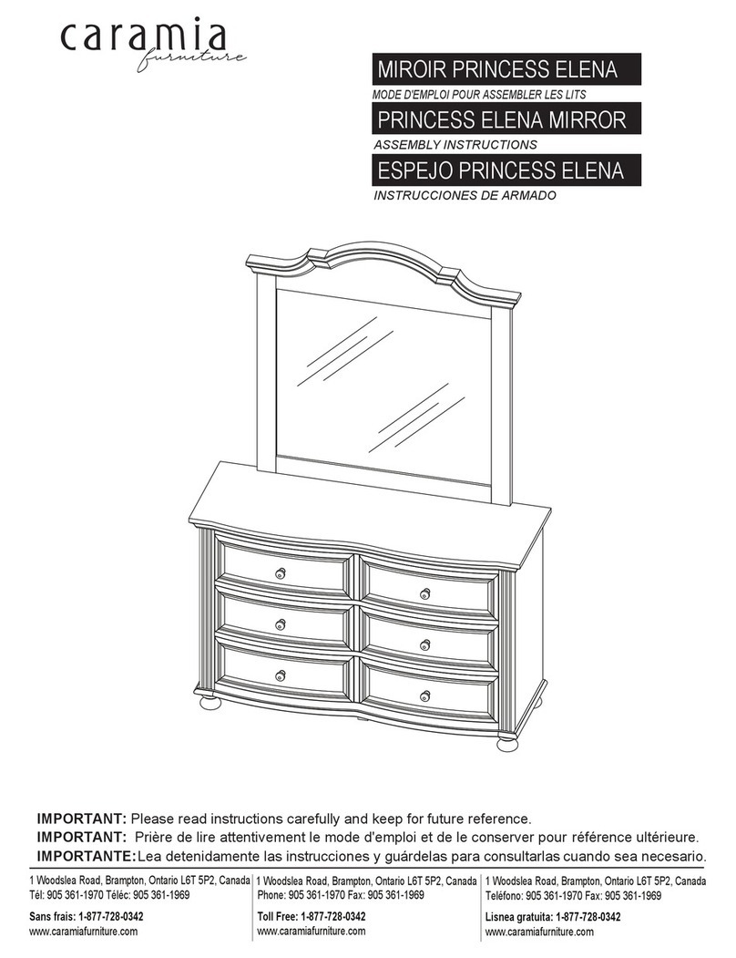 caramia furniture PRINCESS ELENA Assembly instructions