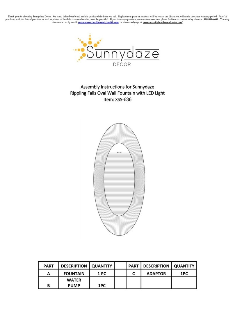 Sunnydaze Decor XSS-636 Assembly instructions