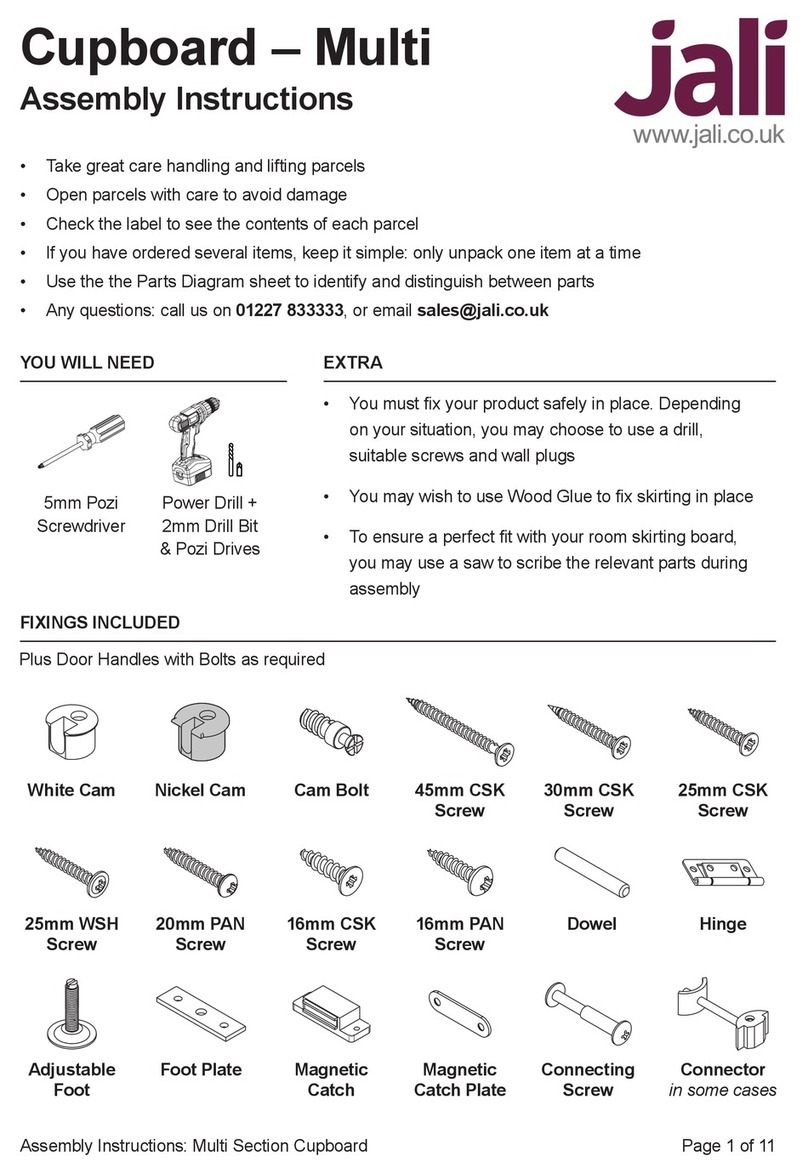 jali Cupboard - Multi Assembly instructions jali Cupboard - Multi Assembly instructions