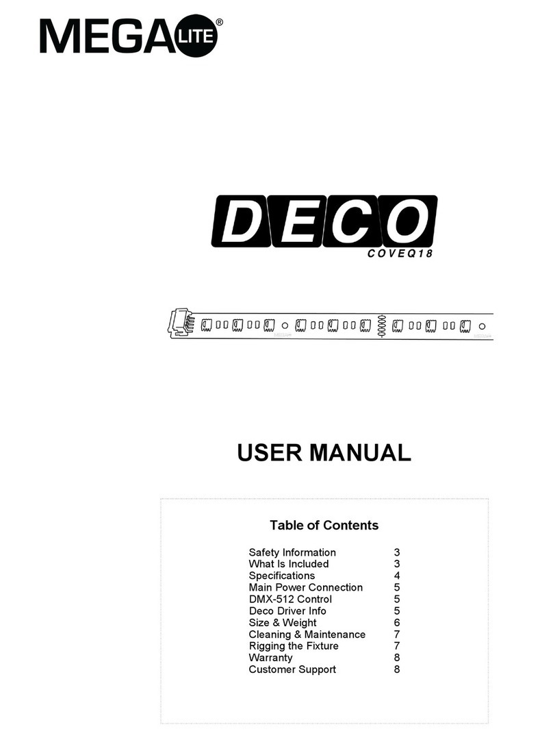 MegaLite DECO Cove Q18 User manual MegaLite DECO Cove Q18 User manual