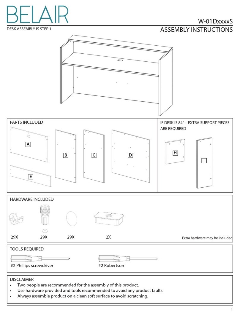 Belair W-01D S Series Assembly instructions