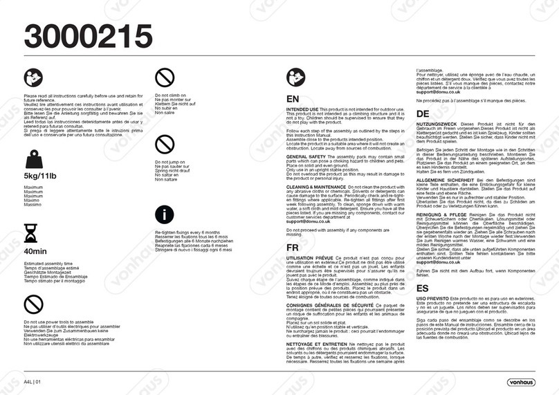 VonHaus 3000215 instructions