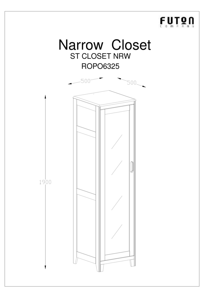 Futon ST CLOSET NRW ROPO6325 Assembly instructions