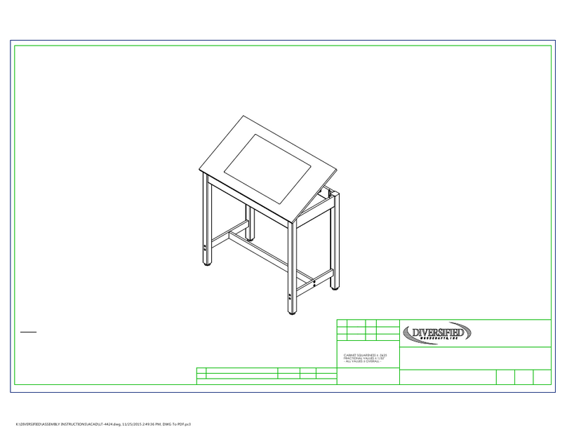 DIVERSIFIED WOODCRAFTS LT-4424 Assembly instructions DIVERSIFIED WOODCRAFTS LT-4424 Assembly instructions