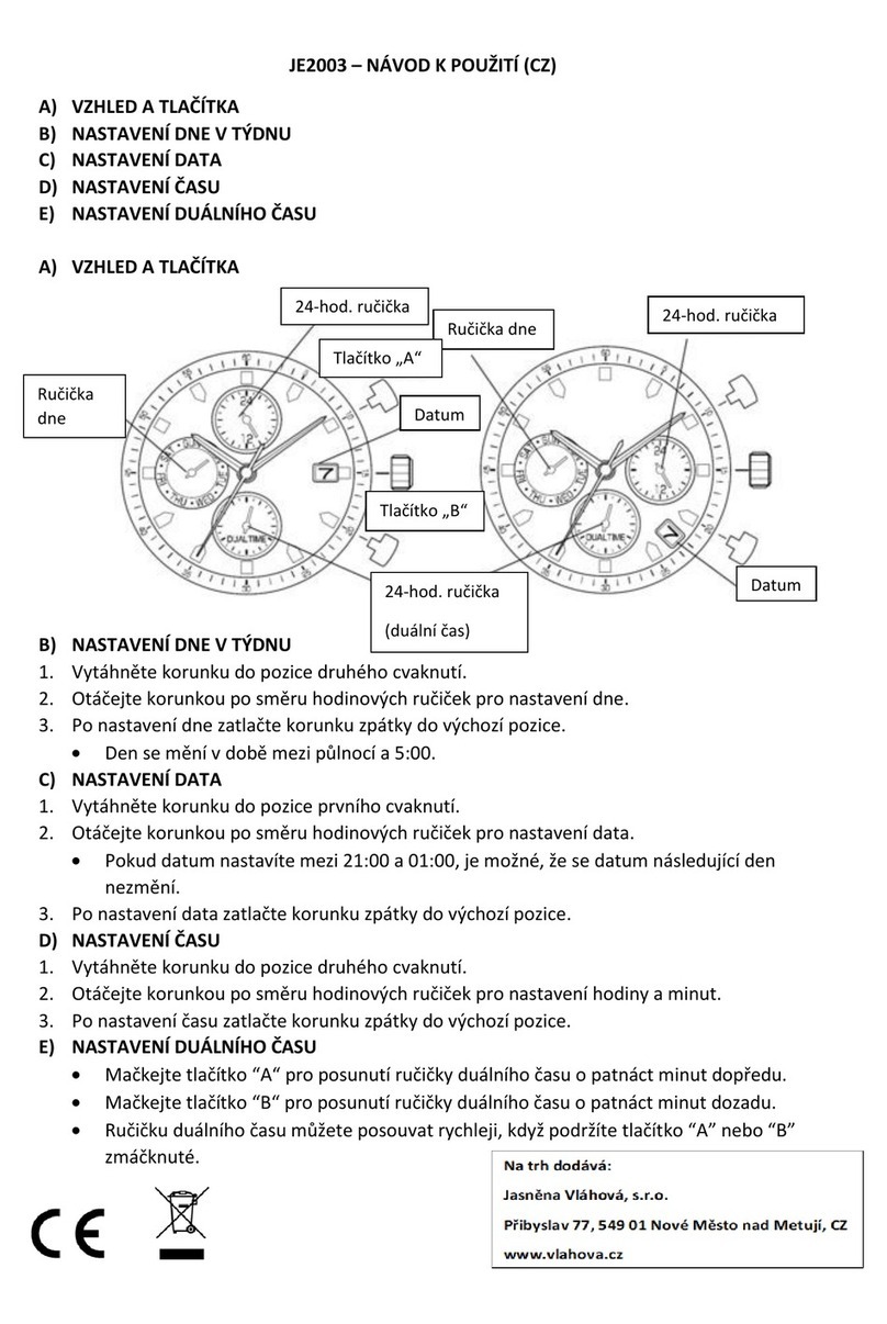 vlahova JE2003 instruction manual