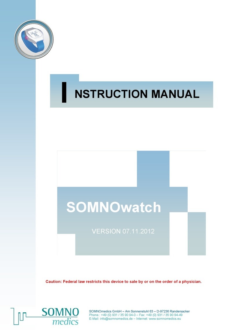 SOMNOmedics SOMNOwatch instruction manual