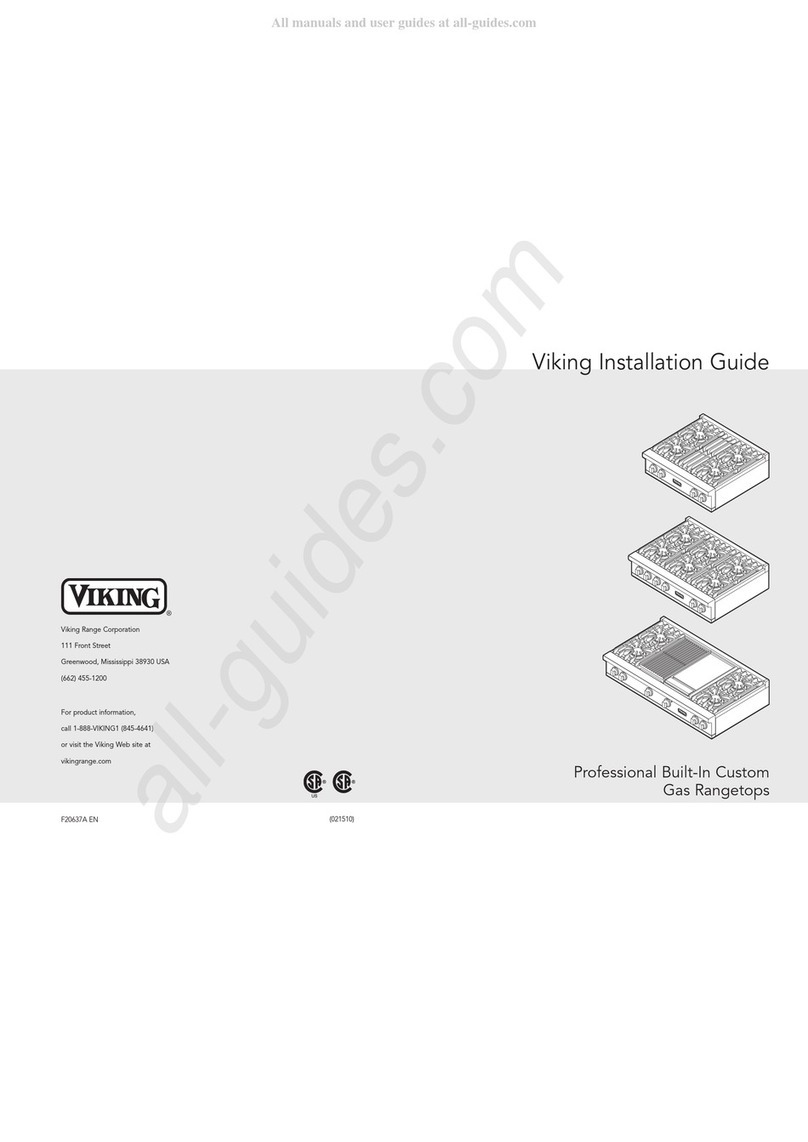 Viking Range VGRT5304BSS Instruction guide