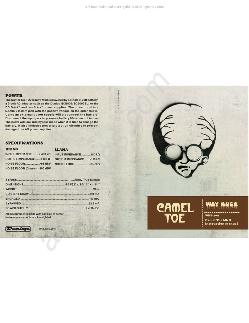 Way Huge CAMEL TOE instruction manual