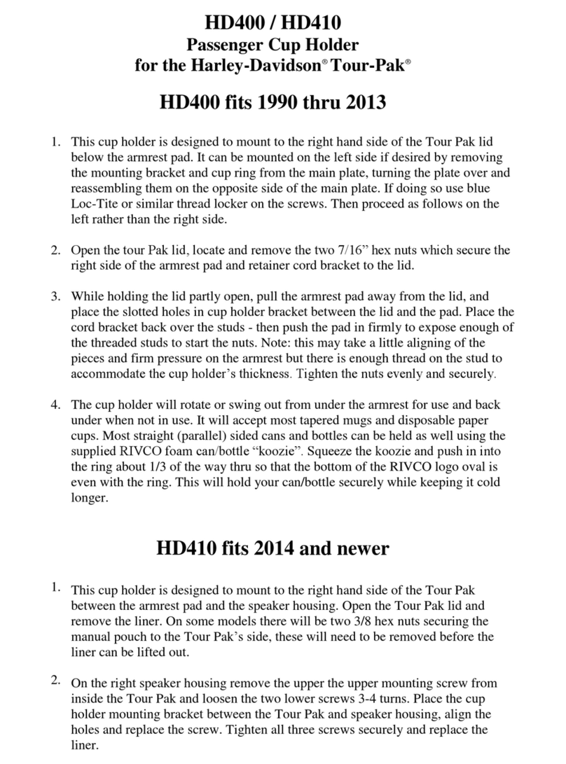 Rivco HD400 quick start guide
