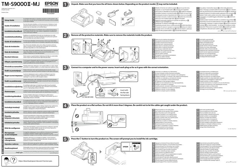 Epson TM-S9000II-MJ User manual