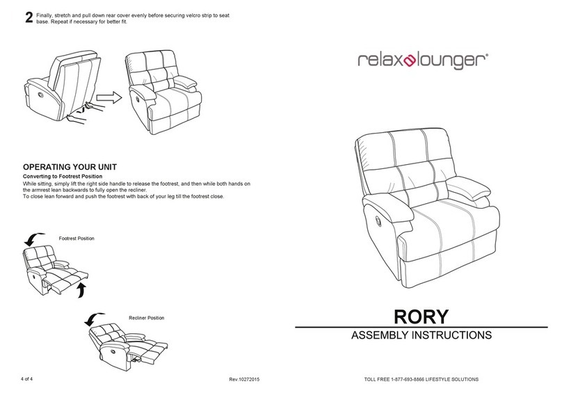 Relax-A-Lounger RORY User manual Relax-A-Lounger RORY User manual