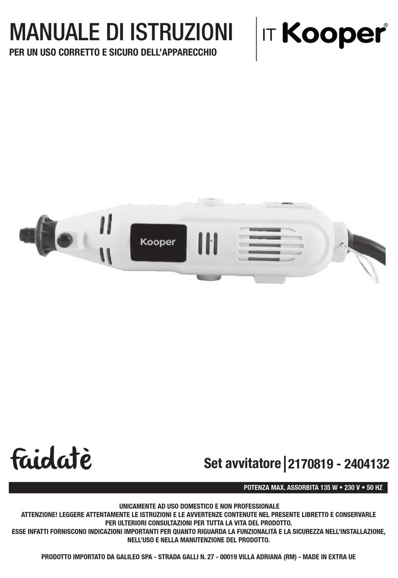 Kooper Faidate 2170819 User instructions