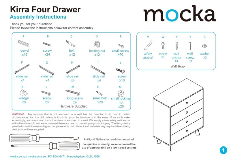 Mocka Kirra Assembly instructions