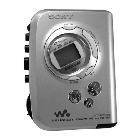 Sony Walkman WM-FX488 User manual