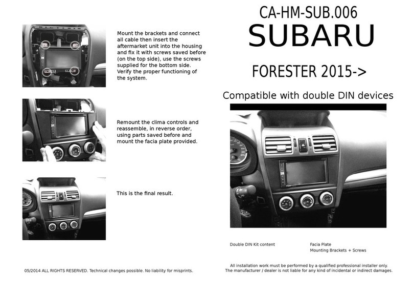 Pioneer CA-HM-SUB.006 quick start guide