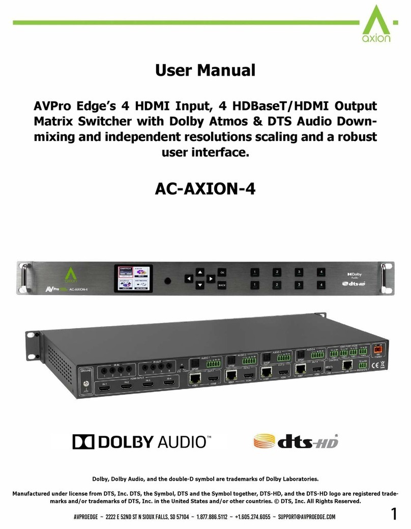 Axion AC-AXION-4 user manual
