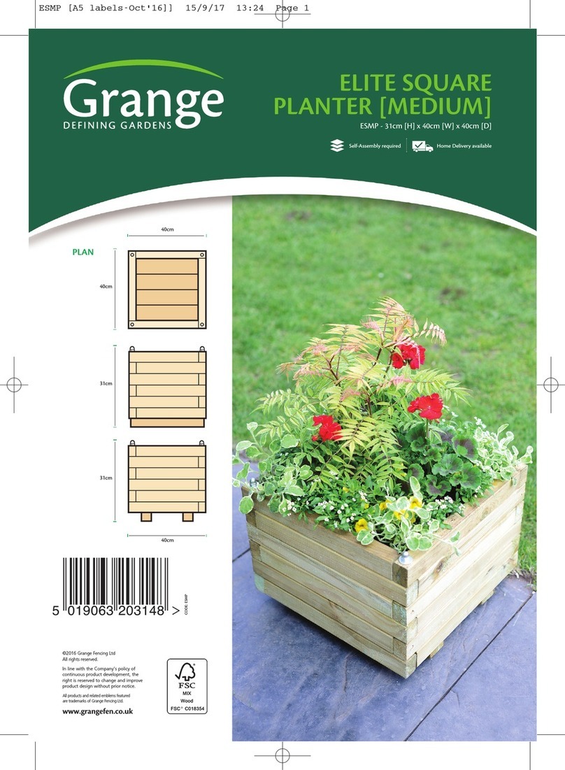 Grange ELITE SQUARE PLANTER MEDIUM User manual