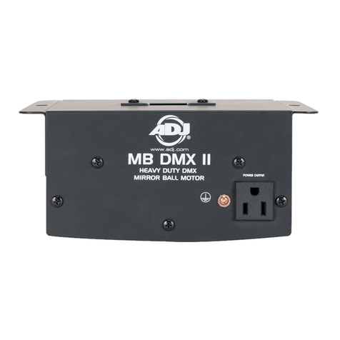 ADJ MB DMX II User manual