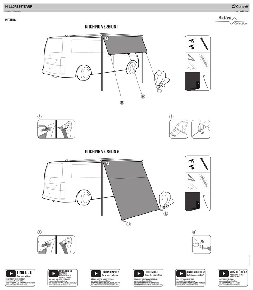Outwell Active HILLCREST TARP User manual