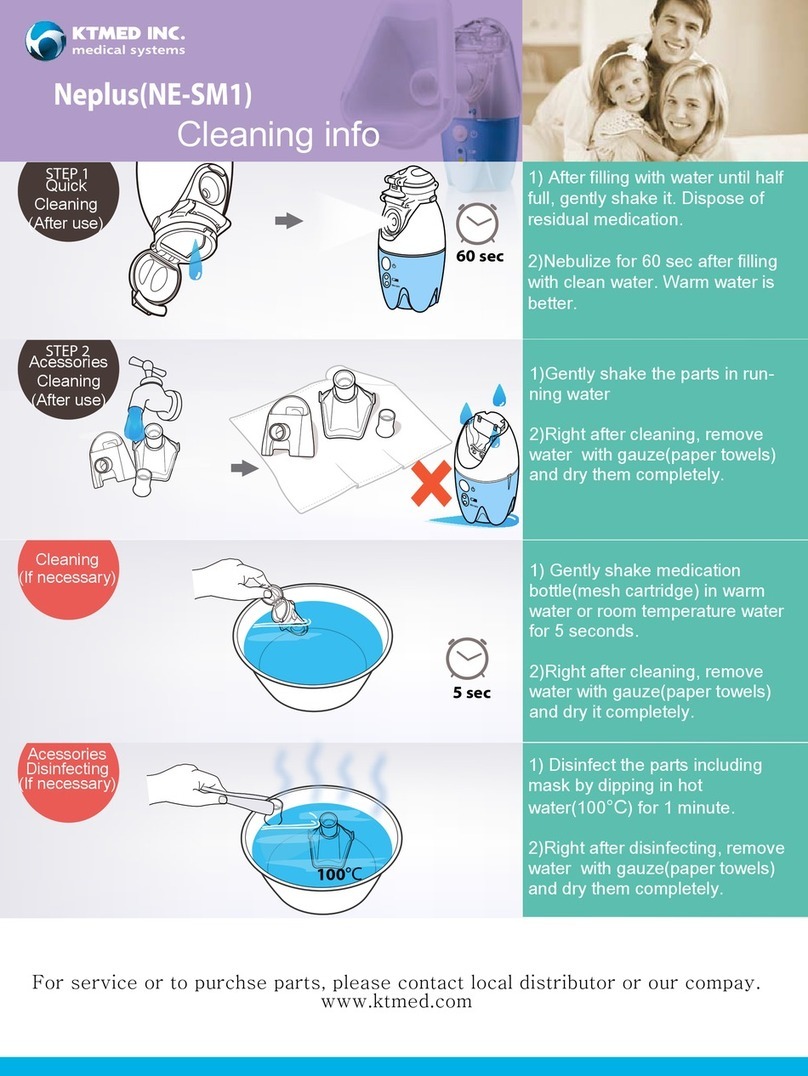 KTMED NEPLUS Cleaning instructions