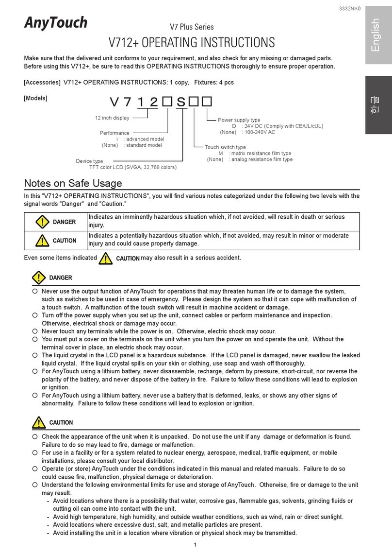 RS Automation AnyTouch V7 Plus Series operating instructions RS Automation AnyTouch V7 Plus Series operating instructions