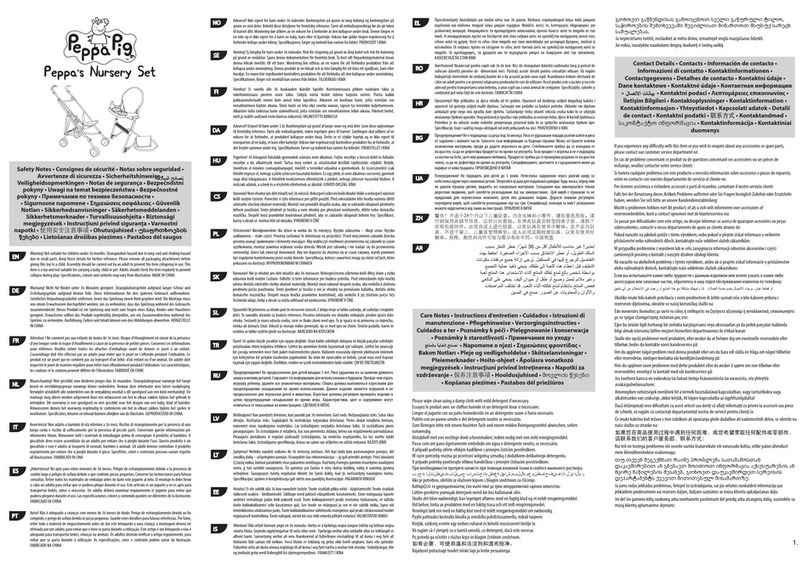 Peppa Pig Peppa's Nursery Set User manual