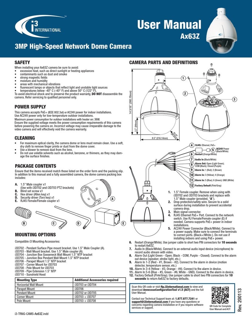 i3 International Ax63Z Series User manual
