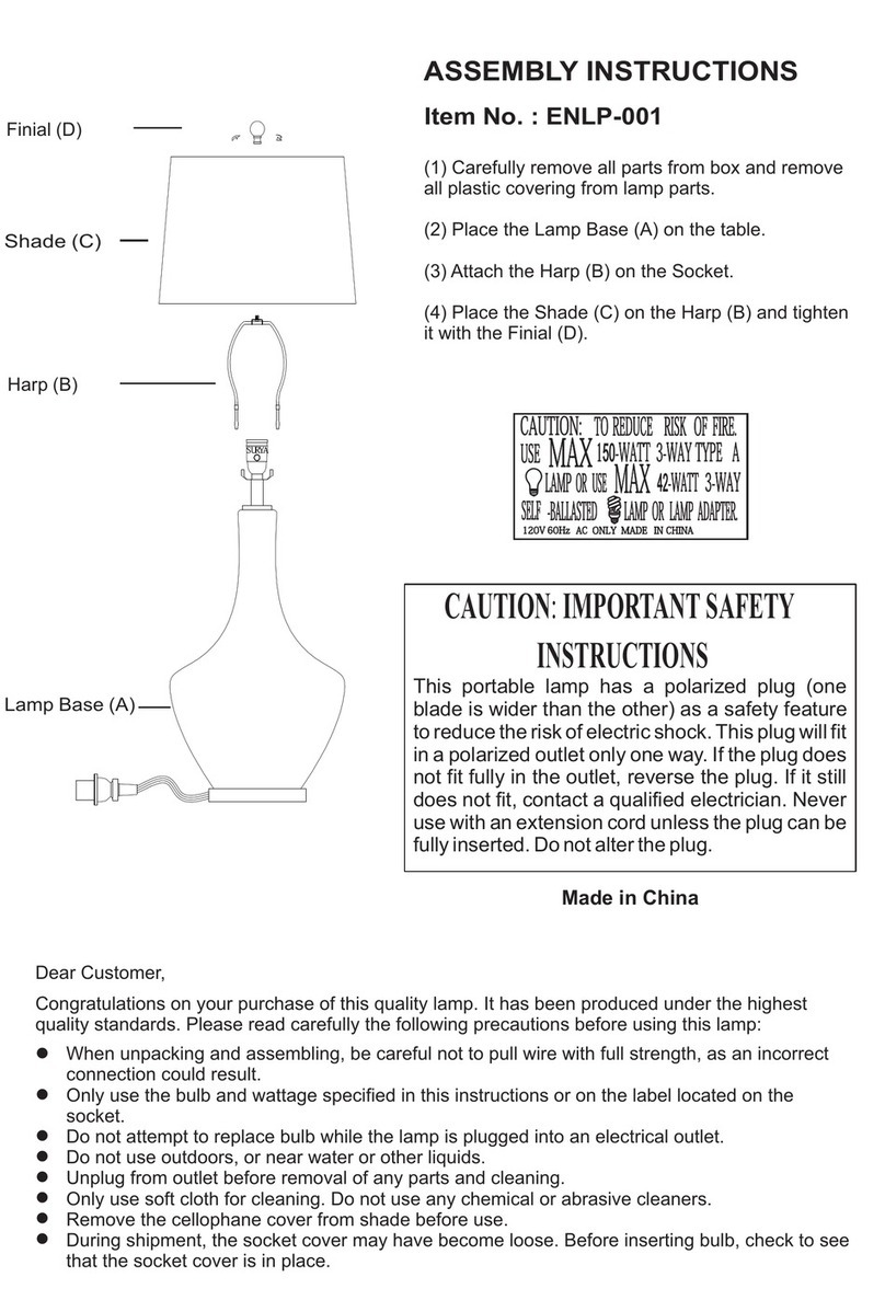 Living Spaces ENLP-001 User manual