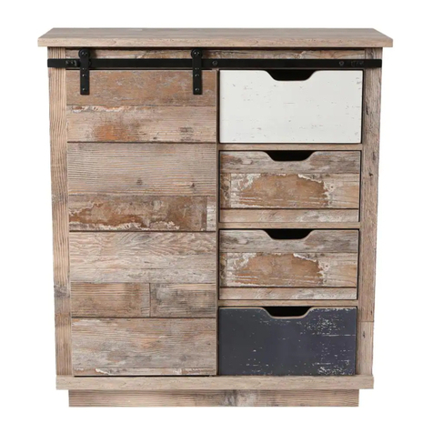 LuxenHome Rustic Sliding One Door Wood Cabinet WHIF962 instruction manual LuxenHome Rustic Sliding One Door Wood Cabinet WHIF962 instruction manual